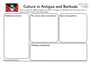 Culture in Antigua and Barbuda Worksheet