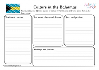 Culture in Bahamas Worksheet