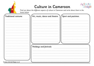 Culture In Cameroon Worksheet