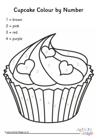 Cupcake Colour by Number 2