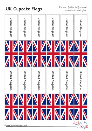 Cupcake Flags UK