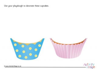Cupcake Playdough Mat