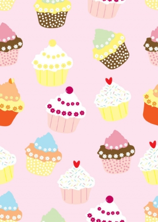 Cupcake Scrapbook Paper