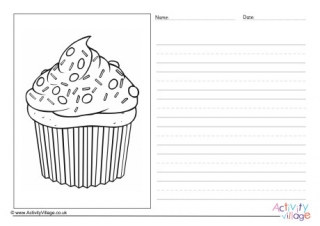 Cupcake Story Paper