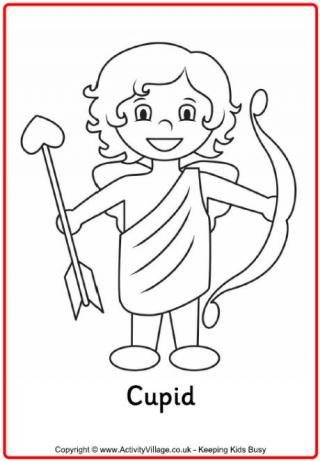Cupid Colouring Page 2