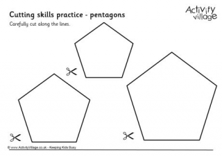 Cutting Pentagons