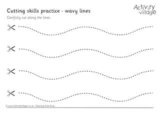 Cutting Skills Simple Lines