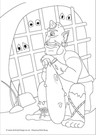 Cyclops Colouring Page 2