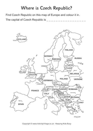 Czech Republic Location Worksheet