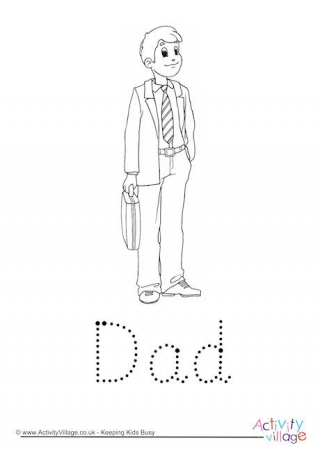Dad Word Tracing