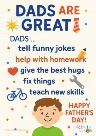 Dads Are Great Poster