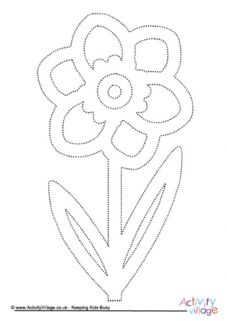 Lotus Flower Tracing Page