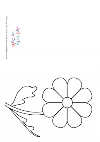 Daisy Colouring Card