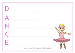 Dance Acrostic Poem Printable