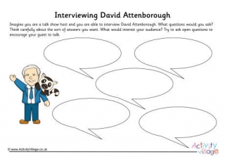 David Attenborough Interview Worksheet
