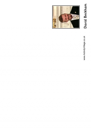 David Beckham Booklet