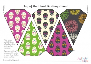 Day of the Dead Bunting - Small
