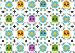 Day of the Dead scrapbook paper 2