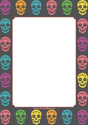 Day of the Dead Sugar Skulls Frame