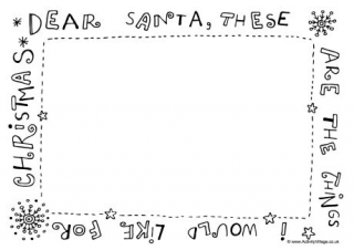 Dear Santa Frame