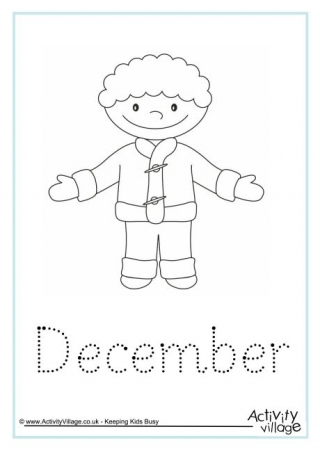 December Word Tracing