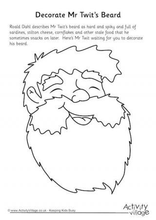 Decorate Mr Twit's Beard