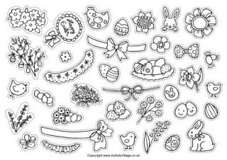 Decorate the Easter Baskets Stickers