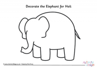 Decorate the Elephant for Holi