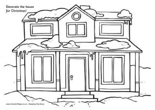 Decorate The House For Christmas - House Printable
