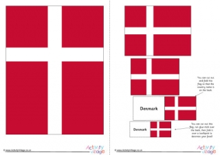 Denmark Flag Printable