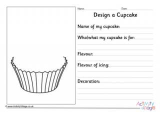 Design a Cupcake Worksheet