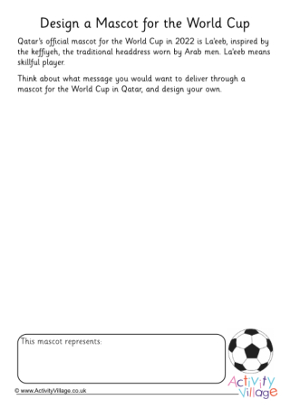 Design a Mascot for the World Cup 2022
