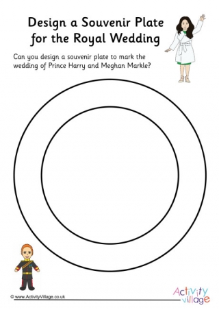 Design a Royal Wedding Souvenir Plate
