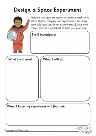 Design a Space Experiment Worksheet