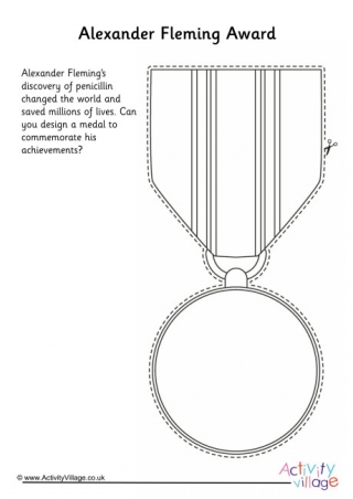 Design an Award for Alexander Fleming Worksheet
