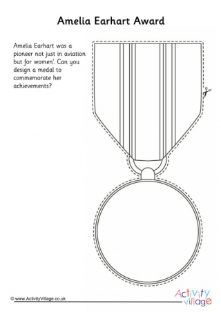 Design an Award for Amelia Earhart Worksheet