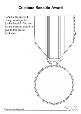 Design an Award for Cristiano Ronaldo Worksheet