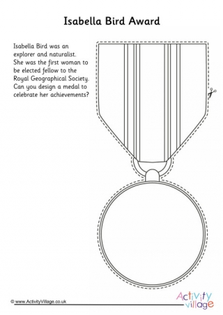 Design an Award for Isabella Bird Worksheet
