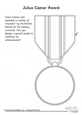 Design an Award for Julius Caesar Worksheet