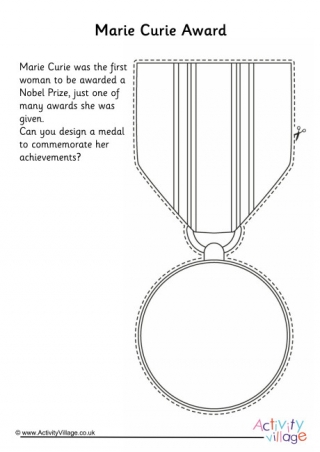Design An Award For Marie Curie Worksheet