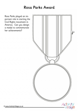 Design An Award For Rosa Parks Worksheet