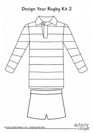 Rugby Colouring Pages
