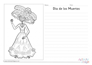 Dia de los Muertos Story Paper 3