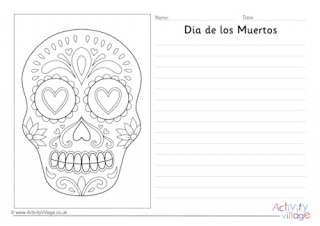 Dia de los Muertos Story Paper 4