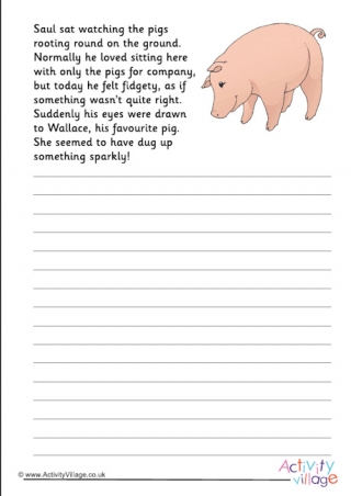 Digging pig story starter