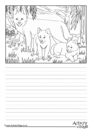 Dingos Scene Story Paper