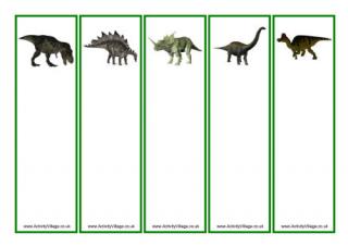 Dinosaur Bookmarks - Blanks