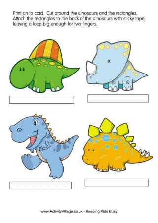 Dinosaurs Finger Puppets 1