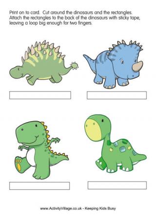 Dinosaurs Finger Puppets 2