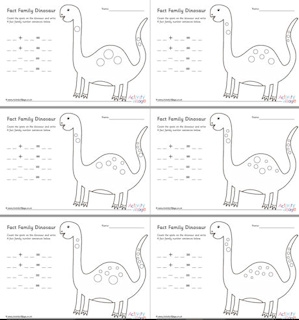 Dinosaur Maths Worksheets